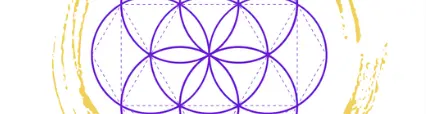 Shiatsu Krefeld und die Wandlungs-Phasen: Ein grafischer Ausschnitt mit angeschnittenem Kreis und geometrischer Form